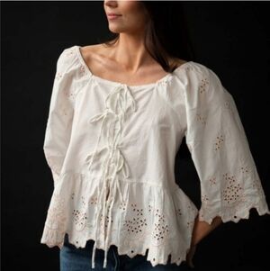 Damson Madder Embroidered Blouse sz 10